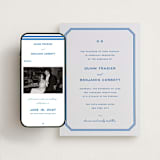 "Brasserie" - Wedding Website in Sapphire by Megan Davis - Match Your Stationery