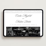 "Sirmione" - Wedding Website in Soft Black by Pati Cascino - Desktop Design