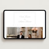 "Shell Border" - Wedding Website in Mist by Vera Lim - Desktop Design