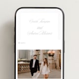"Shell Border" - Wedding Website in Mist by Vera Lim - Mobile Layout