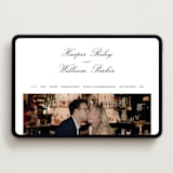"The Ritz" - Wedding Website in Soft Black by Jenna Holcomb - Desktop Design