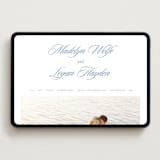 "Catamaran" - Wedding Website in Pacific Blue by Morgan Kendall - Desktop Design