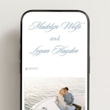 "Catamaran" - Wedding Website in Pacific Blue by Morgan Kendall - Mobile Layout