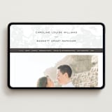 "Subtle Marble" - Wedding Website in Soft Black by Erin L. Wilson - Desktop Design