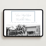 "Maison" - Wedding Website in Sky by Megan Davis - Desktop Design