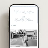 "Maison" - Wedding Website in Sky by Megan Davis - Mobile Layout