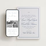 "Maison" - Wedding Website in Sky by Megan Davis - Match Your Stationery