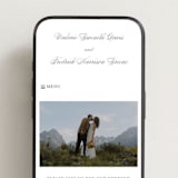 "Striped" - Wedding Website in Soft Black by Baumbirdy - Mobile Layout