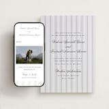 "Striped" - Wedding Website in Soft Black by Baumbirdy - Match Your Stationery