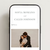 "cerchi" - Wedding Website in Cloud by Vera Lim - Mobile Layout