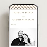 "Parker" - Wedding Website in Matte Gold by Angela Garrick - Mobile Layout