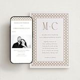 "Parker" - Wedding Website in Matte Gold by Angela Garrick - Match Your Stationery