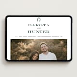 "The Ranch" - Wedding Website in Slate by Jenna Holcomb - Desktop Design