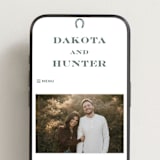 "The Ranch" - Wedding Website in Slate by Jenna Holcomb - Mobile Layout