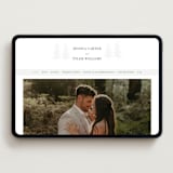 "Evergreen" - Wedding Website in Stone by Teju Reval - Desktop Design