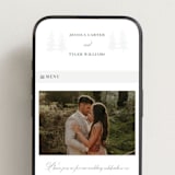 "Evergreen" - Wedding Website in Stone by Teju Reval - Mobile Layout