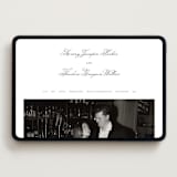 "Bliss" - Wedding Website in Soft Black by Kelly Watkins - Desktop Design