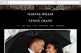 "hand drawn frame" - Wedding Website in Onyx by Phrosné Barwood - Desktop Design
