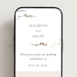 "Vine Wrap" - Wedding Website in Cotton by Amy Kross - Mobile Layout