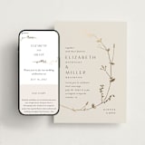 "Vine Wrap" - Wedding Website in Cotton by Amy Kross - Match Your Stationery