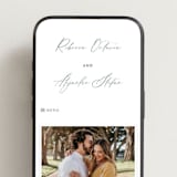 "Tidal Wave" - Wedding Website in Aqua by Hooray Creative - Mobile Layout