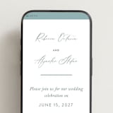 "Tidal Wave" - Wedding Website in Aqua by Hooray Creative - Mobile Layout