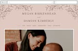 "Delicate monogram" - Wedding Website in Blush by Lucrecia Caporale - Desktop Design