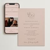 "Delicate monogram" - Wedding Website in Blush by Lucrecia Caporale - Match Your Stationery