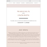 "margaux" - Wedding Website in Sand by Lindsay Stetson Thompson - Mobile Layout