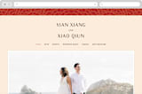 "Mizu Pattern" - Wedding Website in Ruby by Kanika Mathur - Desktop Design