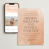 "Swept" - Wedding Website in Blush by Snow and Ivy - Match Your Stationery