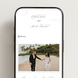 "Disney's Cinderella Castle" - Wedding Website in Magic by Kelly Schmidt - Mobile Layout