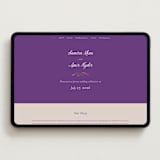 "Whole New World from Disney's Aladdin" - Wedding Website in Aubergine by Creo Study - Desktop Design