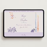 "tablescape drawing" - Wedding Website in Hydrangea by Cass Loh - Desktop Design