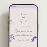 "tablescape drawing" - Wedding Website in Hydrangea by Cass Loh - Mobile Layout
