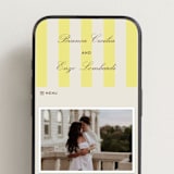 "Campania" - Wedding Website in Limone by Megan Davis - Mobile Layout