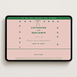 "Crazy Little Thing Called Love" - Wedding Website in Avocado by Helena Vitto - Desktop Design
