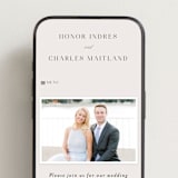 "HONOR" - Wedding Website in Ivory by Melanie Kosuge - Mobile Layout