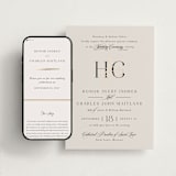 "HONOR" - Wedding Website in Ivory by Melanie Kosuge - Match Your Stationery