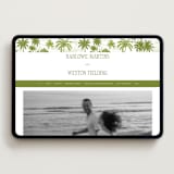 "West Coast Toile" - Wedding Website in Palm by Jenna Holcomb - Desktop Design