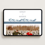 "Mountain Toile" - Wedding Website in Denim by Jenna Holcomb - Desktop Design