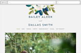 "Our Something Blue" - Wedding Website in Ocean by AK Graphics - Desktop Design