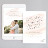"Sophisticated Scipt" - Wedding Website in Blush by Hooray Creative - Match Your Stationery