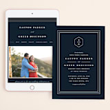 "Next Adventure" - Wedding Website in Navy by Stacey Meacham - Match Your Stationery