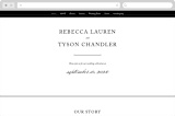 "Eloquence" - Wedding Website in Gold by Kimberly FitzSimons - Desktop Design