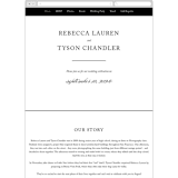 "Eloquence" - Wedding Website in Gold by Kimberly FitzSimons - Mobile Layout