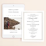 "Eloquence" - Wedding Website in Gold by Kimberly FitzSimons - Match Your Stationery