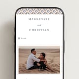 "Tiles" - Wedding Website in Nude by Juliana Zimmermann - Mobile Layout