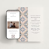 "Tiles" - Wedding Website in Nude by Juliana Zimmermann - Match Your Stationery