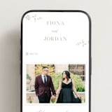 "Jasmine" - Wedding Website in Ash by Vera Lim - Mobile Layout